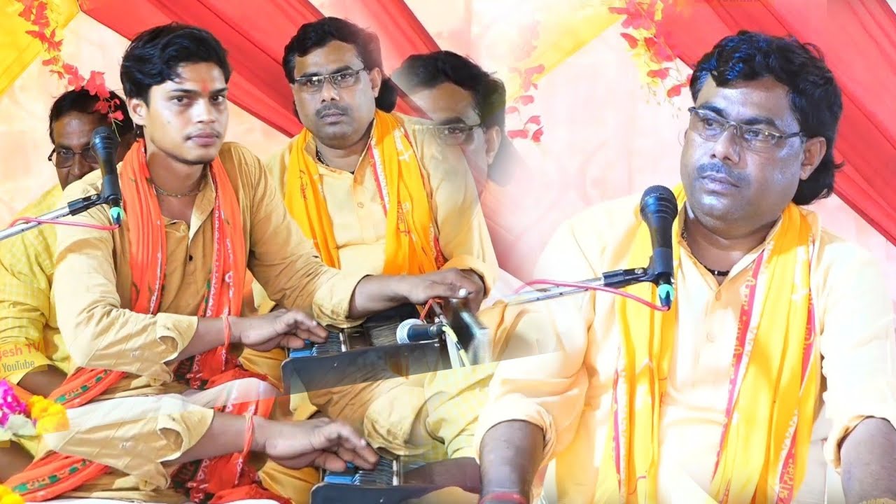 गुरु मंजेश शास्त्री की कथा में आनंद लेते हुए// न्यू शिष्य विकाश शास्त्री/manjesh shastri