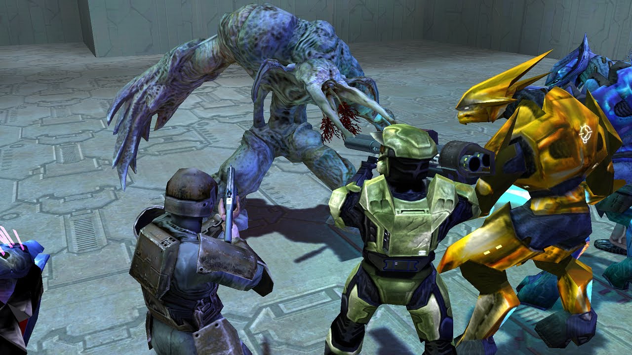 Halo 3 Flood Tank VS. Halo 1 Characters