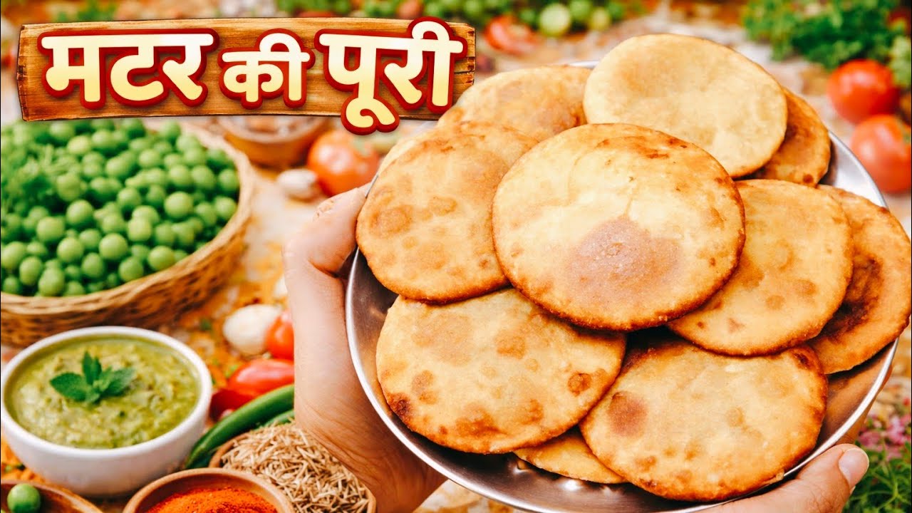  Healthy Matar ki Poori | Atta se Banane ki Recipe
