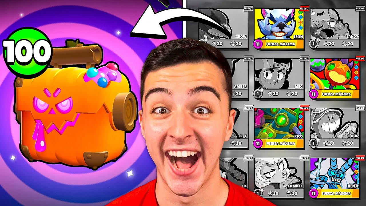 ABRO 100 CAJAS HALLOWEEN en CUENTA SIN BRAWLERS 😱🎃 Brawl Stars