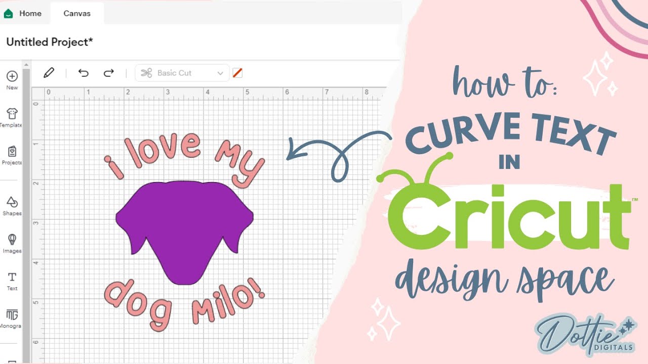 How to Curve Text in Cricut Design Space | Easy Cricut Tutorial