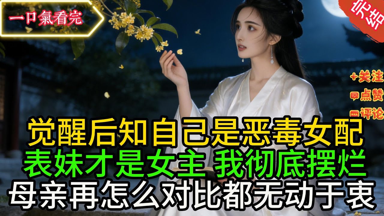 【全文】觉醒后知自己是恶毒女配，表妹才是女主。我彻底摆烂，母亲再怎么对比都无动于衷。谁知我不争，事情反而开始往奇怪的方向发展。