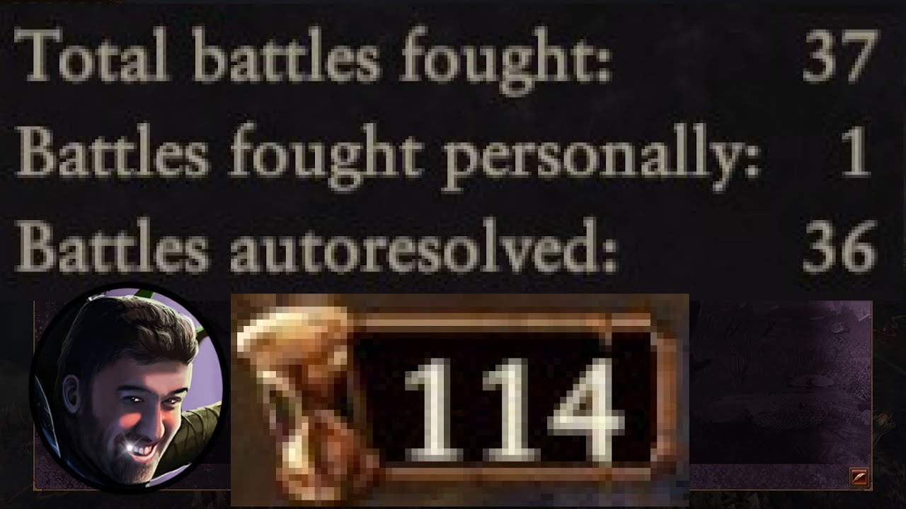 114 turns and only 1 battle fought