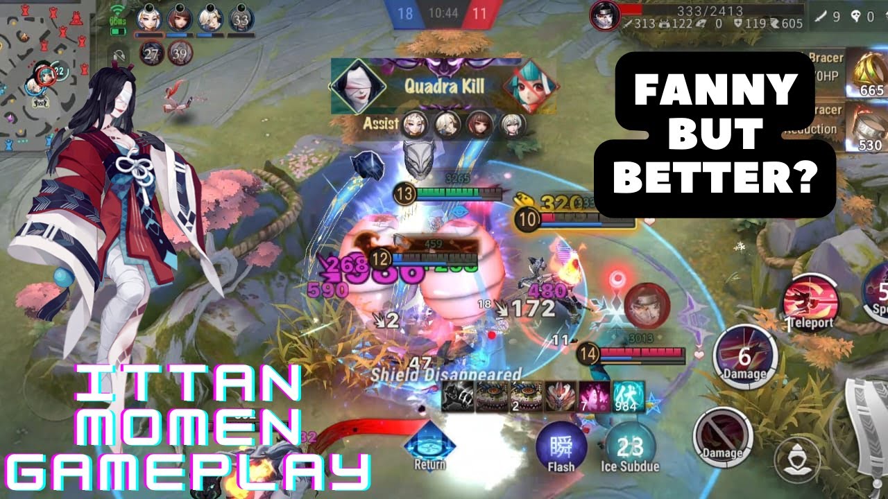 FANNY VS ITTAN | Ittan Momen Gameplay | Onmyoji Arena