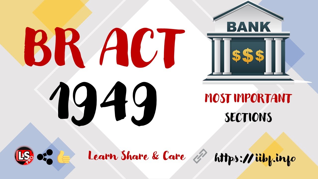 BR Act1949 Important Sections | Banking Regulation act in Hindi