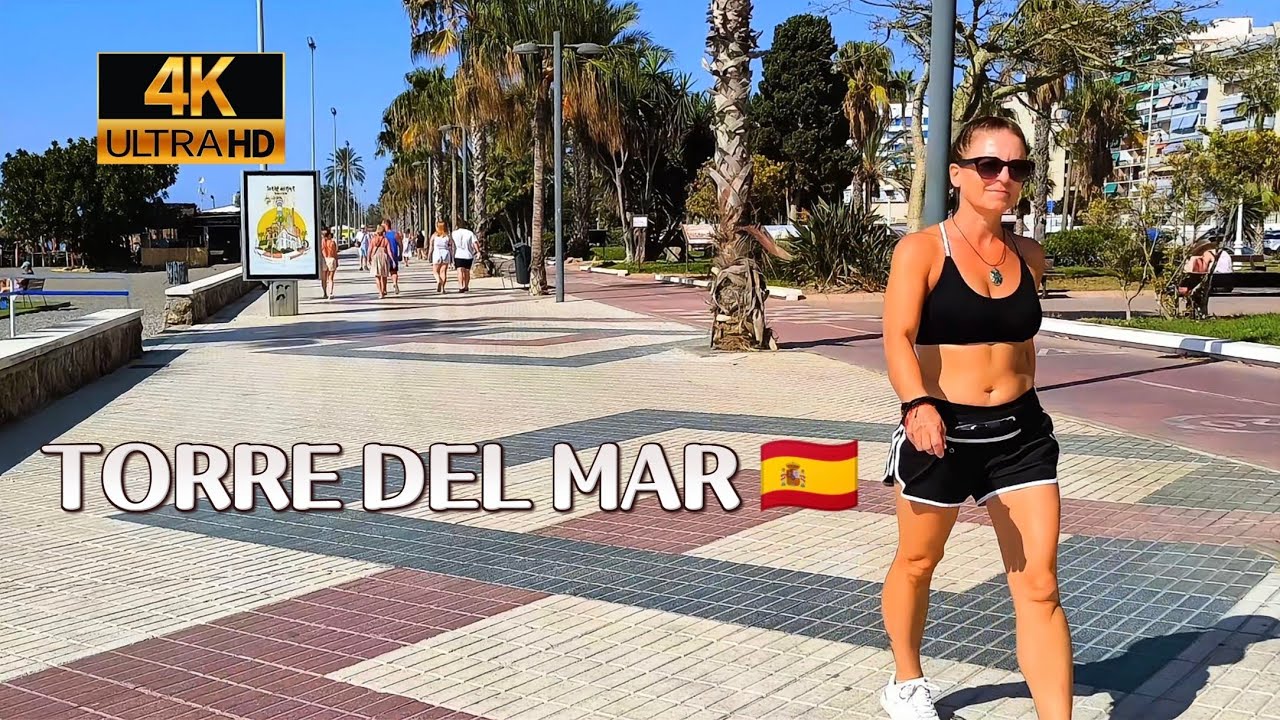 🔥 Paso a paso visita TORRE DEL MAR, Málaga, España 🇪🇸 COSTA DEL SOL 🌞 4K 