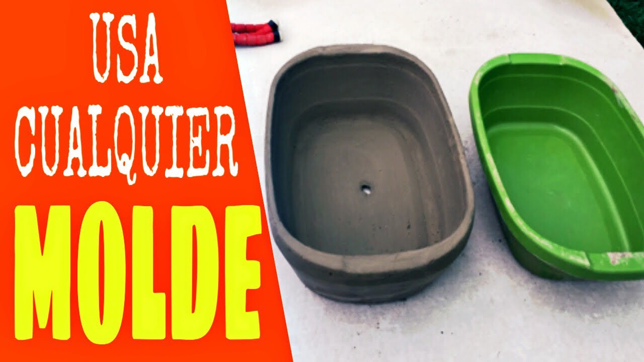 ❎COMO hacer MACETAS de CEMENTO con cualquier MOLDE/MOLDE para MACETAS/vaso de cimento/DIY/pot cement