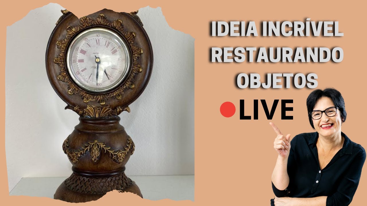 IDEIA INCRÍVEL RESTAURANDO OBJETOS! Tania Marquato.