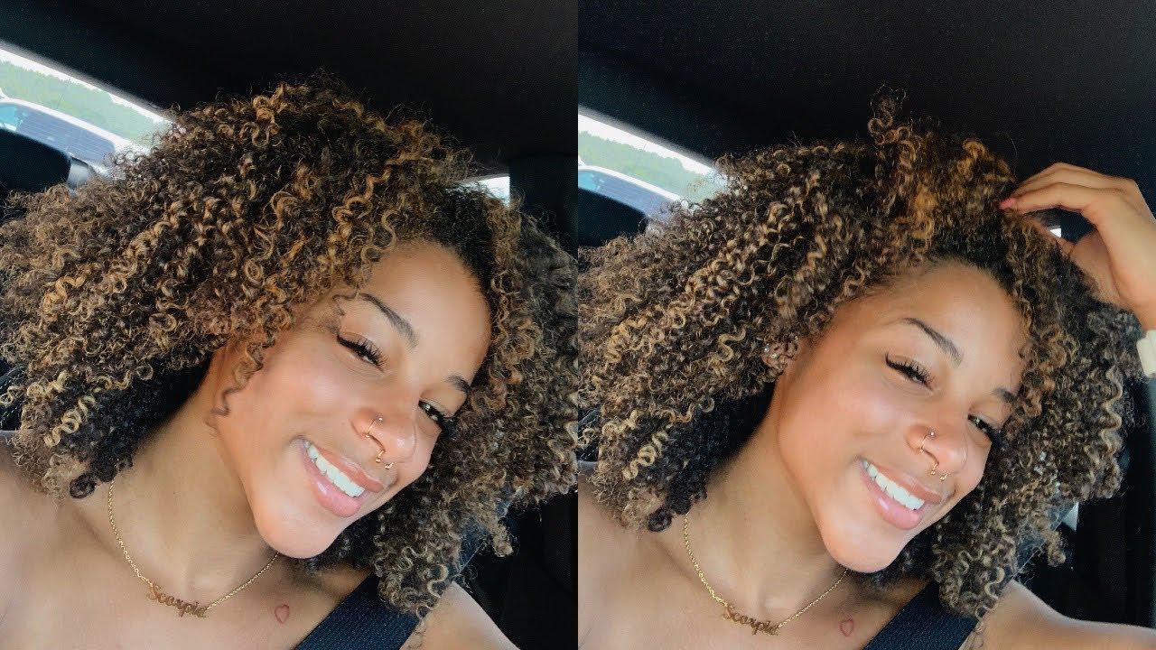 I Got My Curly Hair Highlighted For The First Time | Azlia Williams
