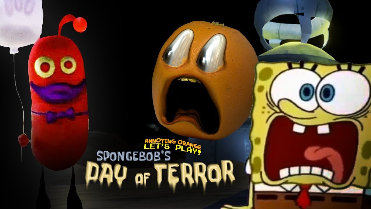 SPONGEBOB'S DAY OF TERROR! | Annoying Orange