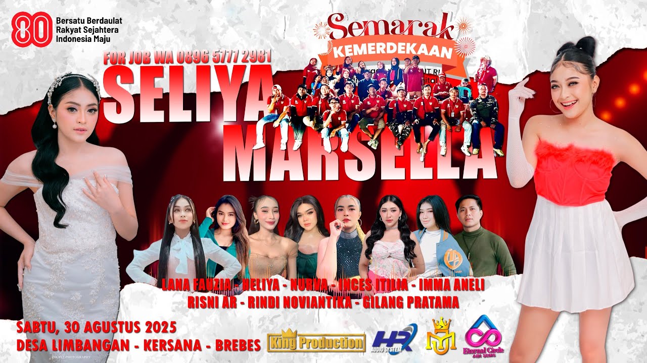 LIVE THE GEN ZIE SELIYA MARSELLA SABTU, 30 AGUSTUS 2025 