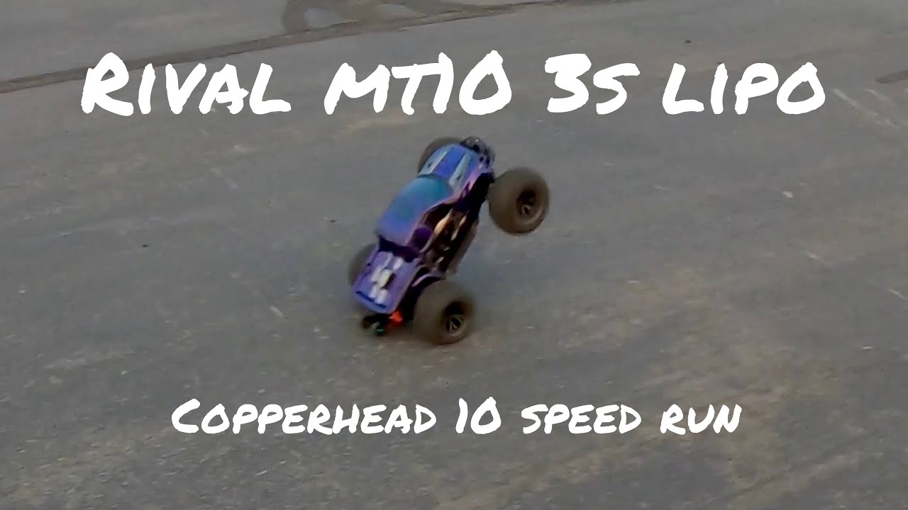 Team associated Rival MT10 speed run Castle creations copperhead 10
