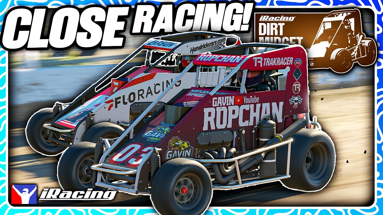 Dirt Midget на трассе Volusia Speedway | iRacing Dirt
