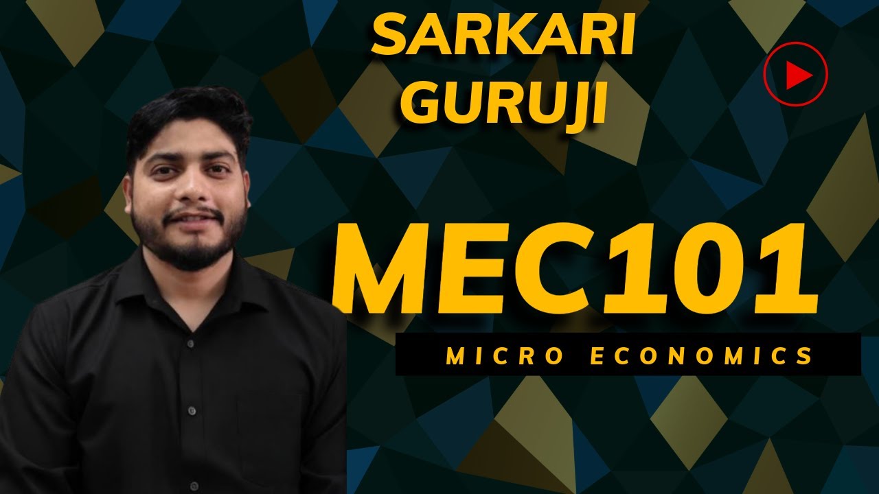 MEC-101 Microeconomics Marathon 🔥Important Questions |Last Day Revision | Exam Tomorrow IGNOU | Sure