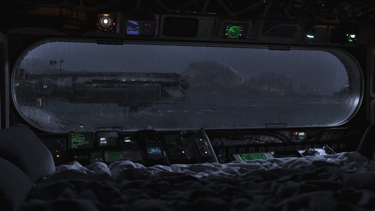 A Storm Rages Outside Your Window | Rain Sounds For Sleeping | Take Shelter In Your Spaceship |