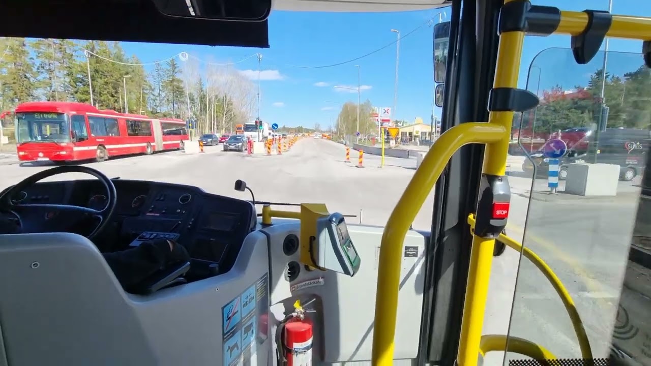 Bus Ride Sweden Stockholm-From Älta To Tyresö