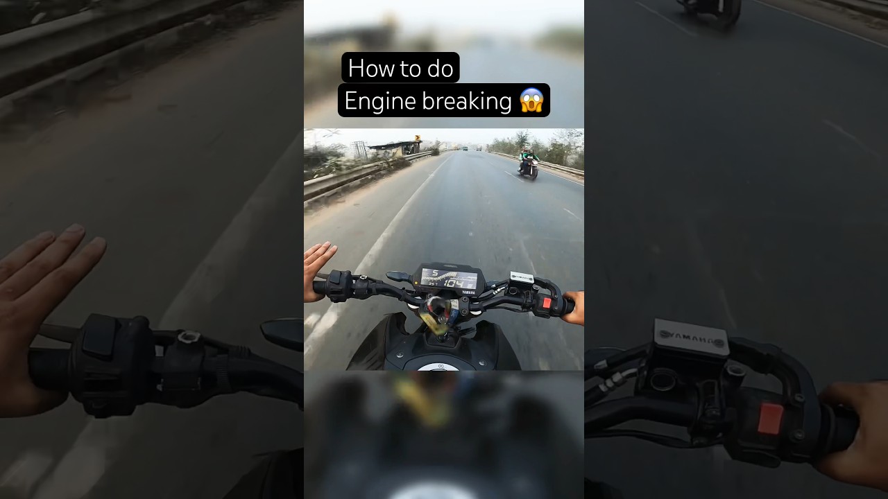 How to do engine breaking + downshifting in bike 😱 | @rakkovlogs #enginebreaking #downshifting