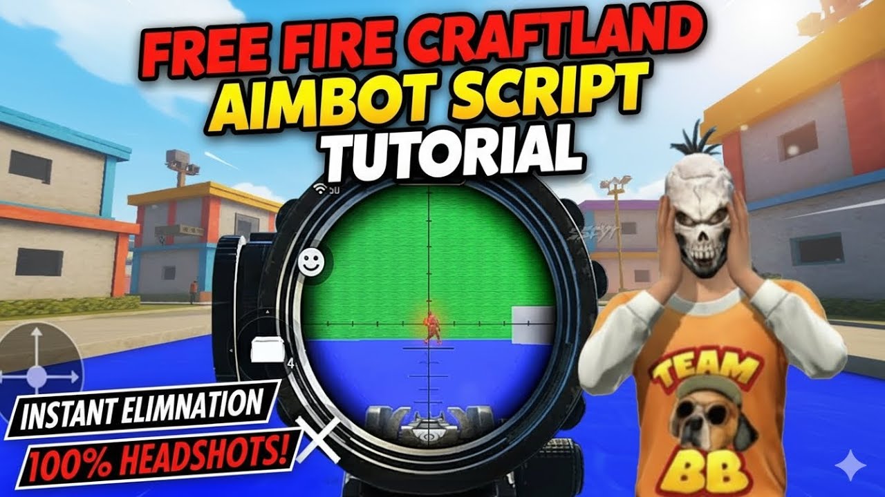Make Aimbot 📃🔫 Script In Free Fire Craftland SSFYT #freefire #craftland #ssfyt #sacso