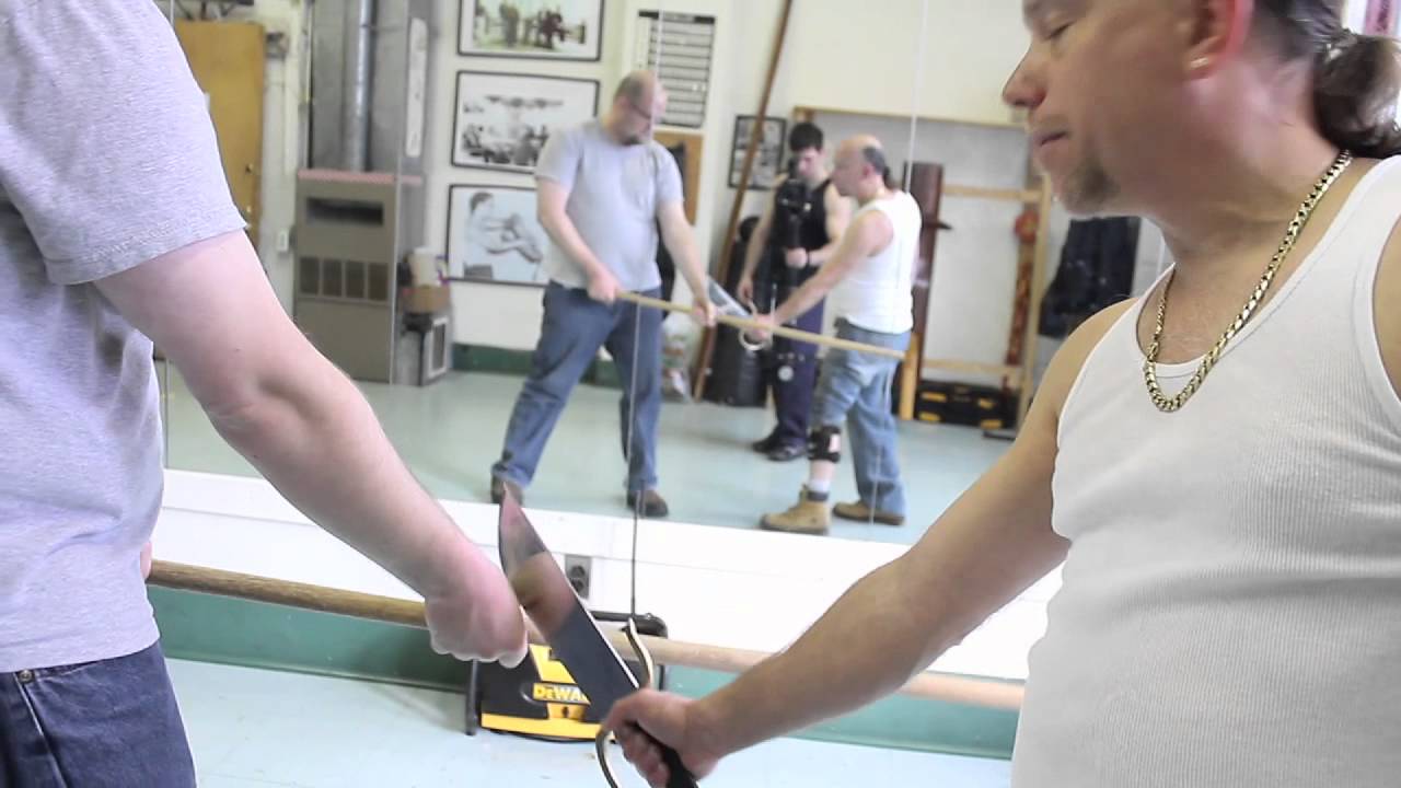 Crazy Free Style fun Wing Chun Knife Sparring,Baat Chum Do- Ip Man,Ip Ching,Russ Cichon