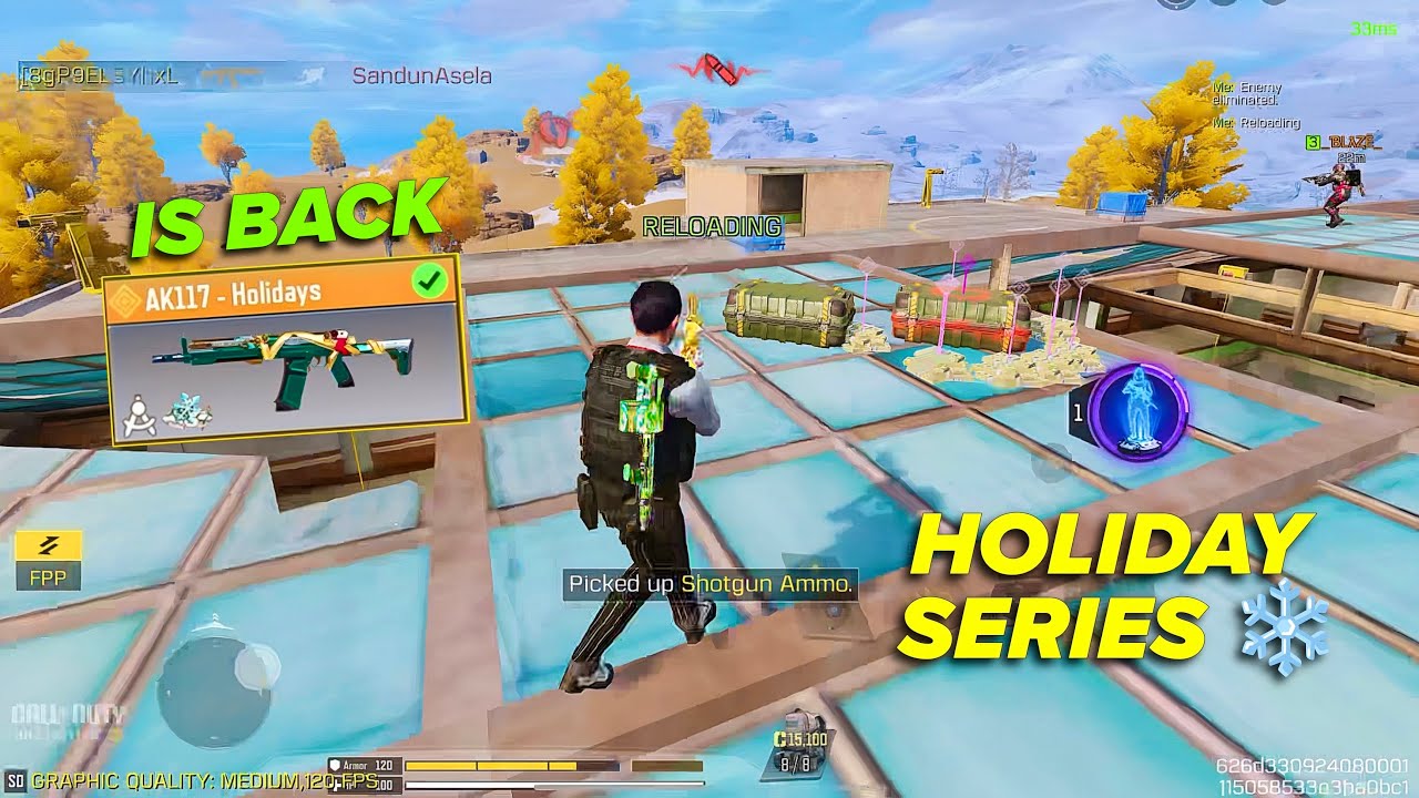 DOMINATING W/ HOLIDAY SERIES AK117 IN TRYHARD LOBBY | COD MOBILE