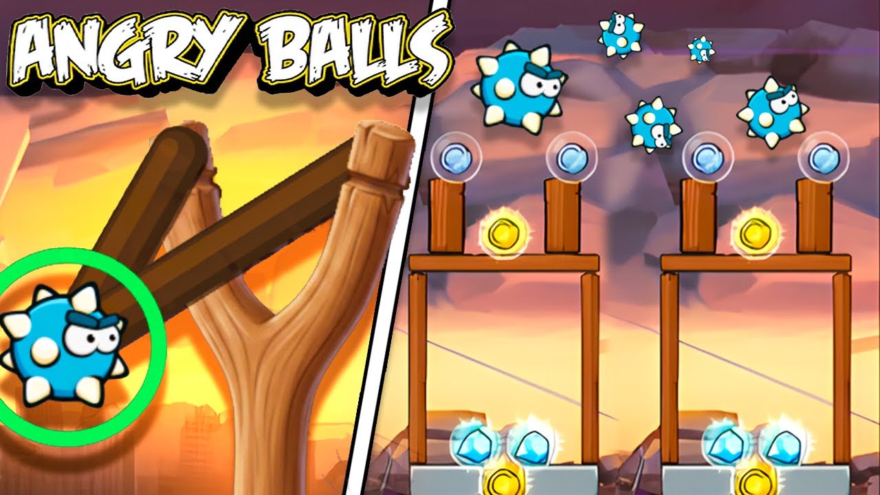 Максимальное количество шаров-сокровищ в игре Angry Balls! (Максимальное количество ударов 100x)