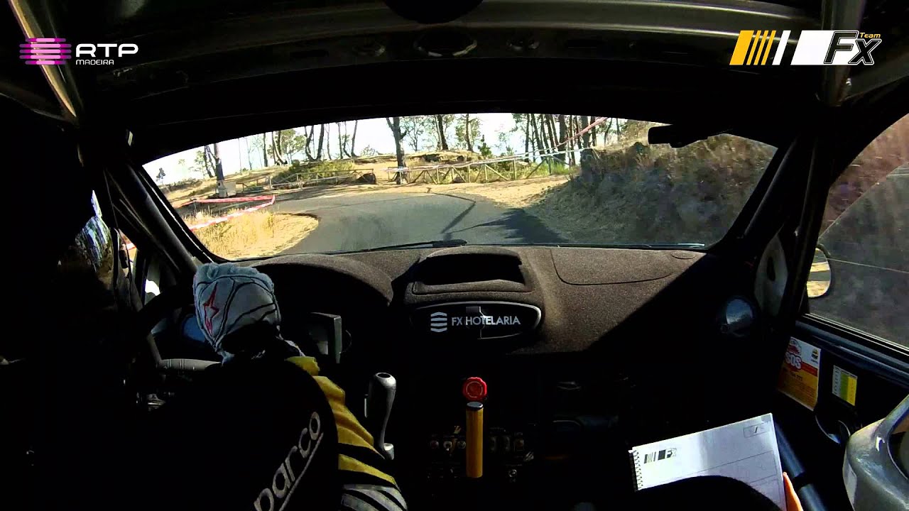 Onboard João Silva - Ana Sofia Correia Renault Clio R3 Rali Vinho Madeira 2014 Pec 10