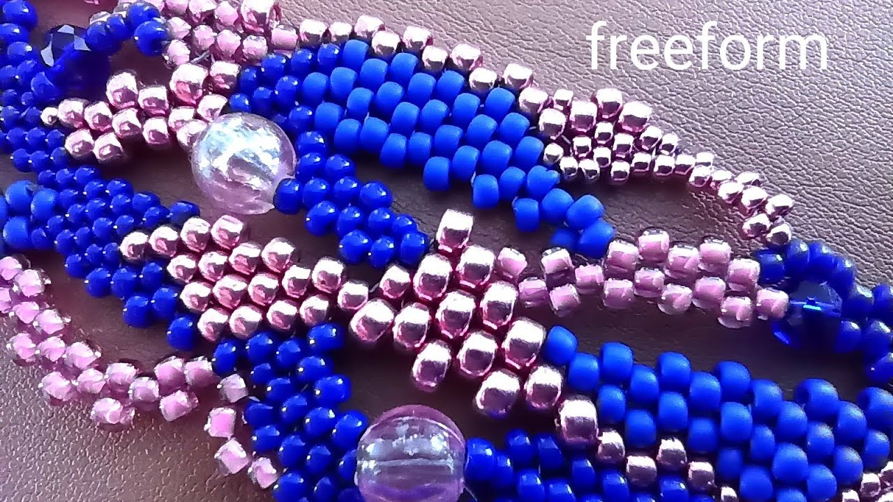 Bracelet - freeform. Браслет в технике фриформ. МК. Попытка N 1