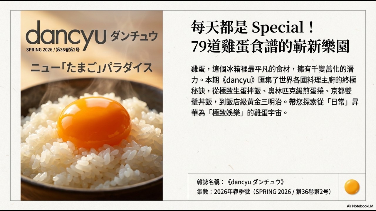 日本美食雜誌《dancyu》認證：解密京都最強「滑蛋丼」與東京名廚的雞蛋美味秘方