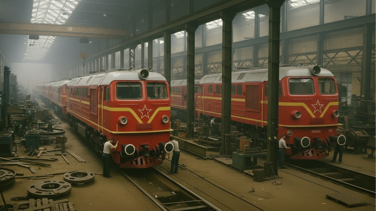 Acél és verejték: Egy műszak a luhanszki mozdonygyár mélyén