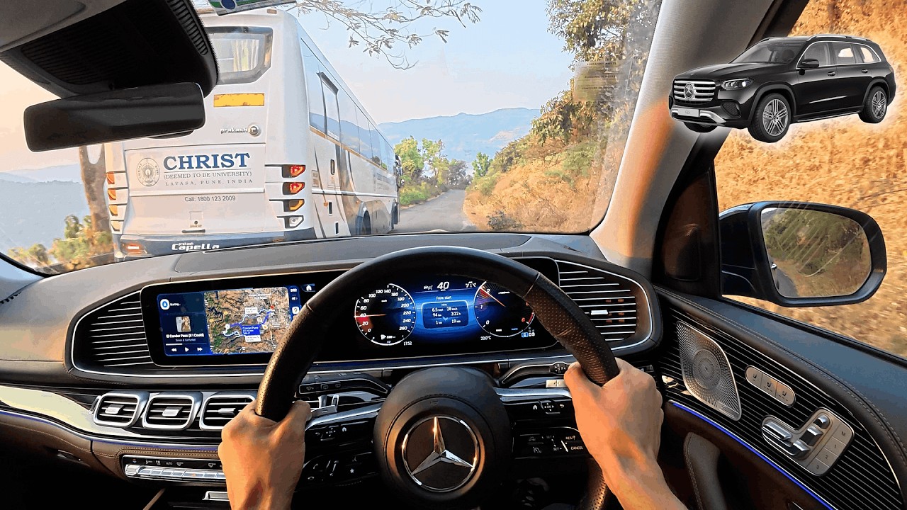 Physics Vs Mercedes GLS 450d | 2.8 Ton SUV Does Lavasa Downhill In Less Than 10 Minutes