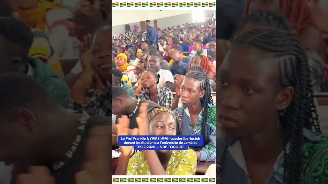 LE PROF FRANKLIN NYAMSI A L'UNIVERSITE DE LOME AU TOGO: MOMENTS PANAFRICAINS MEMORABLES