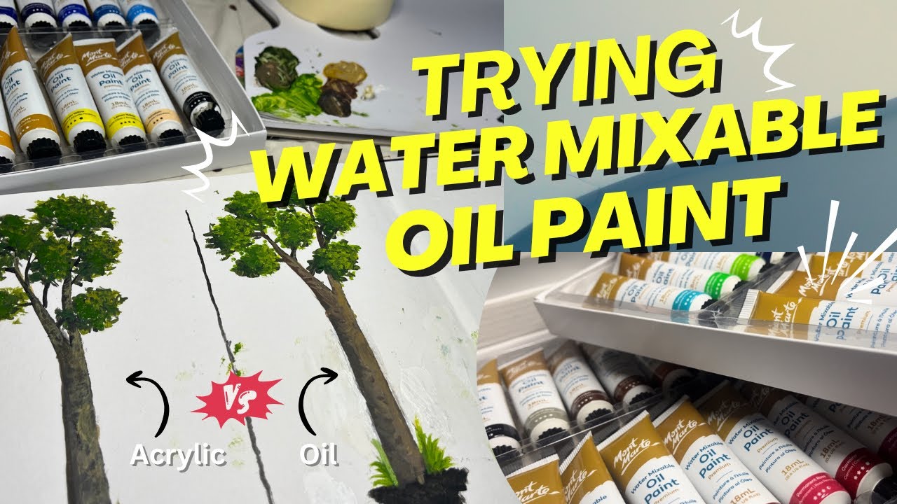 I Tried Water Mixable Oil Paints for the First Time | Honest Review + Painting Test