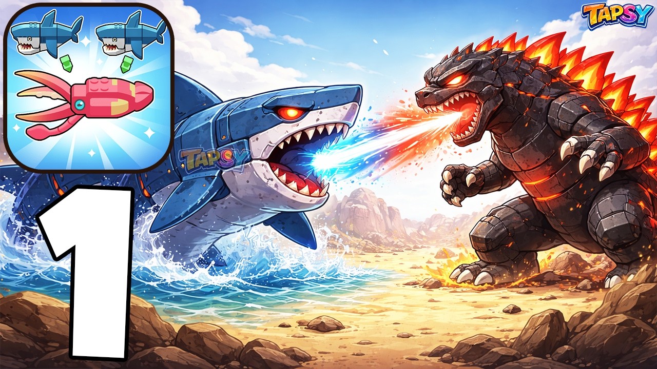 🐟Block Fish Merge Battle Gameplay Walkthrough Levels 1-19 Ocean Battle Challenge (Android,iOS)