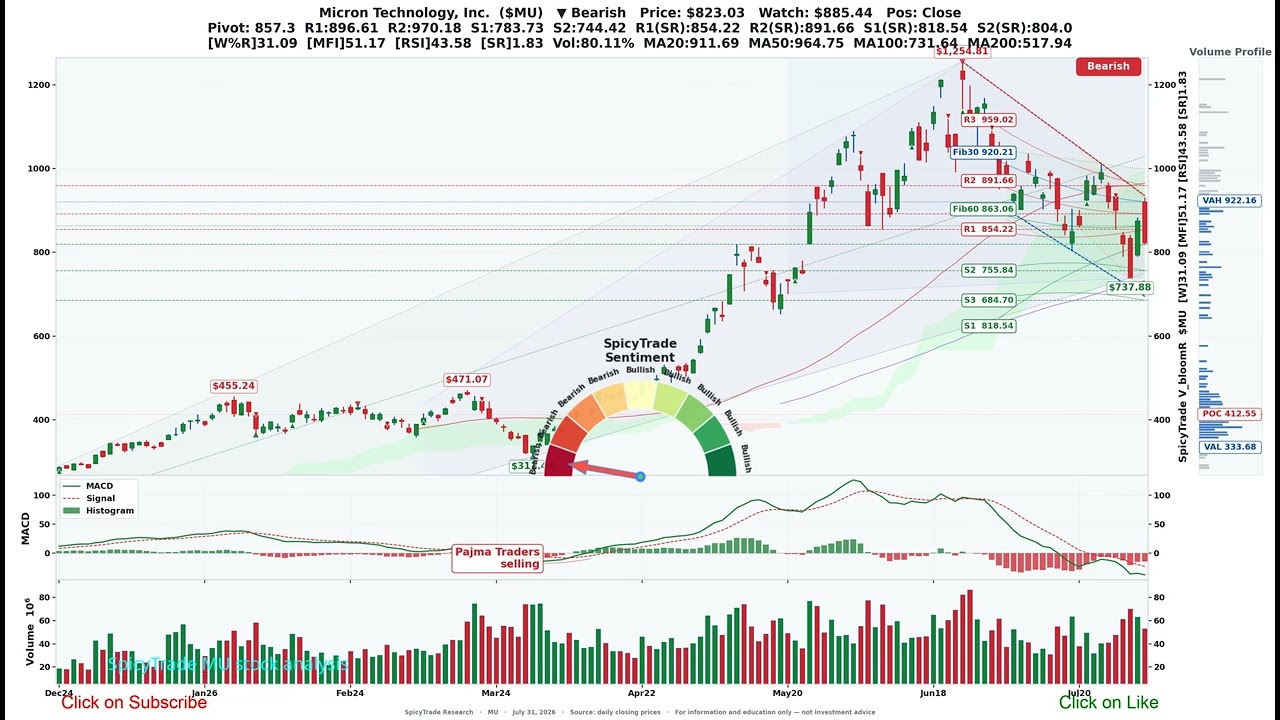 Micron Technology, Inc. ( $MU ) SpicyTrade - Daily Stock Analysis