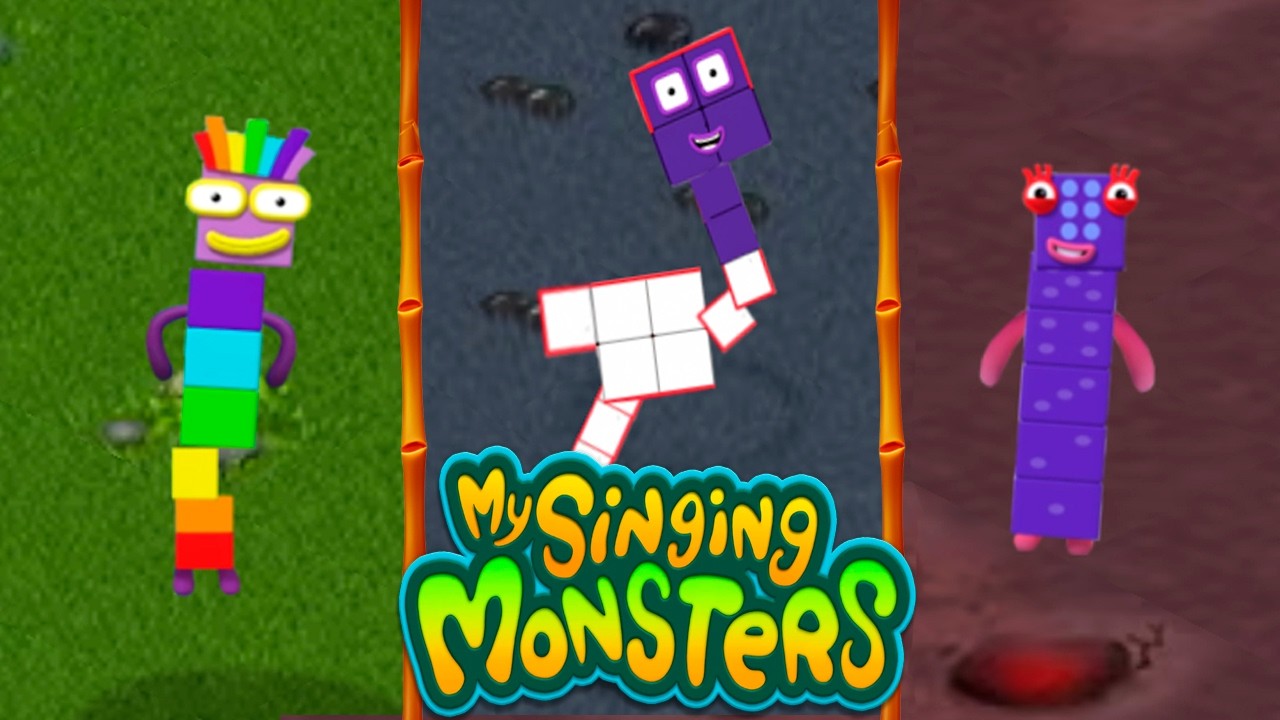 My Singing Monsters Turned into Numberblocks Characters 2! | MSM Cartoon Transformation