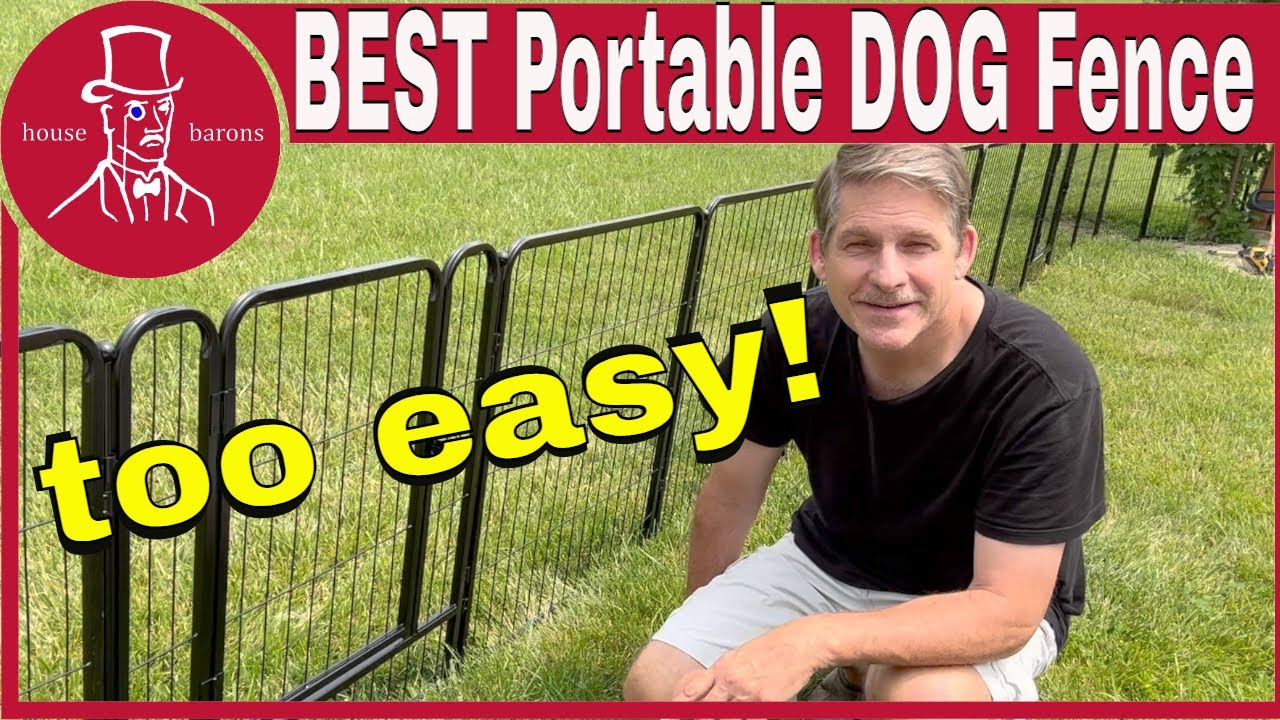 Affordable Dog Fence | Install Portable Fence, Backyard or RV Camping