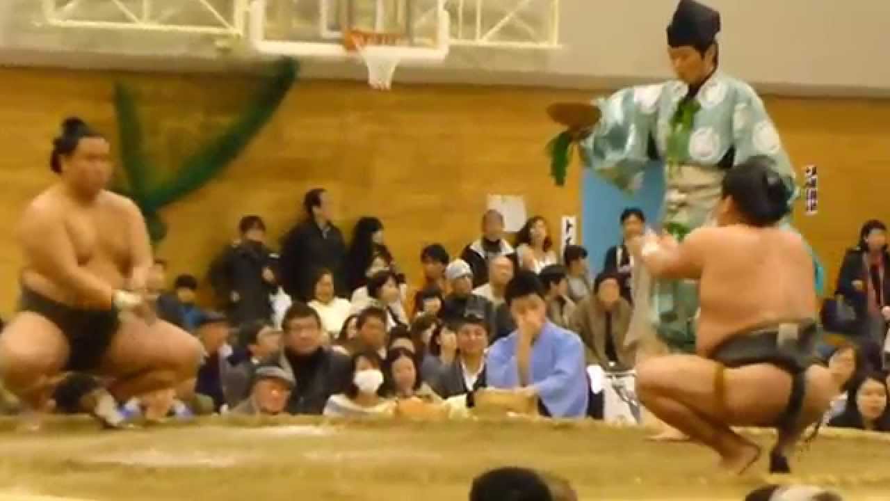 「あったかいんだからぁ～」初っ切り観たらほっこりするぅ（Shokkiri、comic sumo）（平成27年行徳闘牙巡業 Grand Sumo Tour in Gyotoku 2015 Spring）