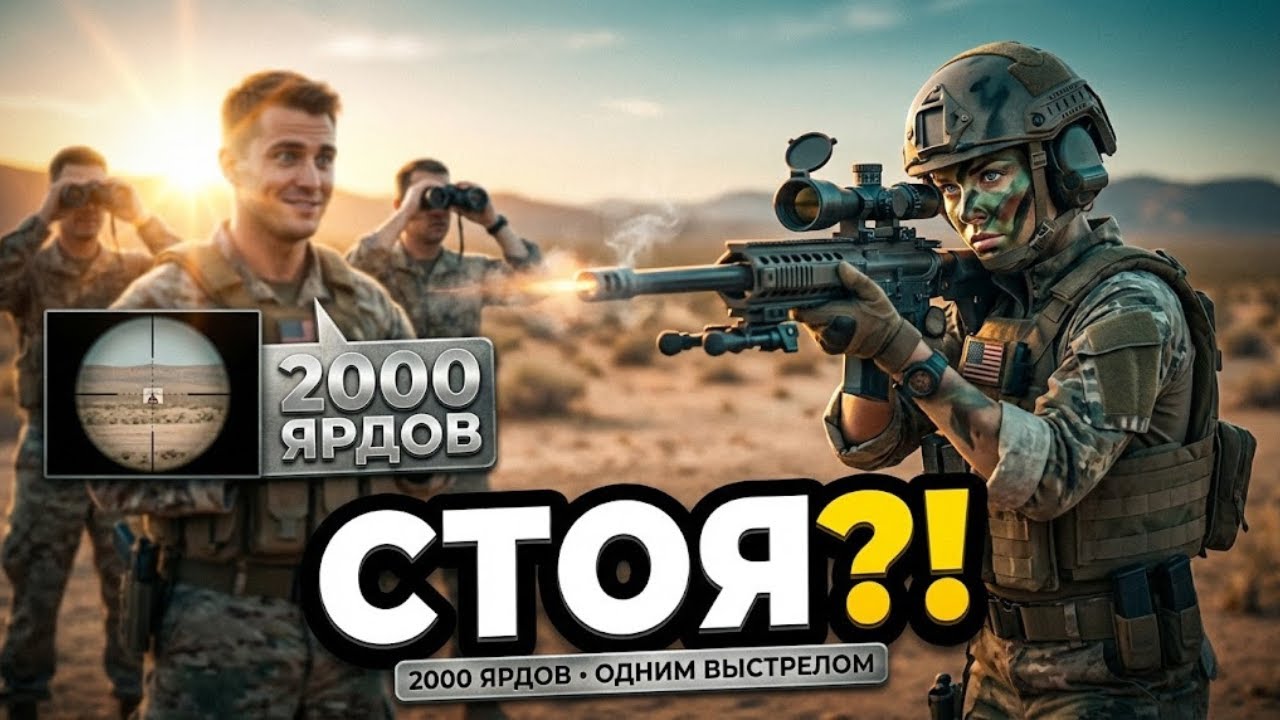 «Не то оружие, дорогая», — насмехались морские пехотинцы, но она сделала выстрел на 2000 ярдов, стоя