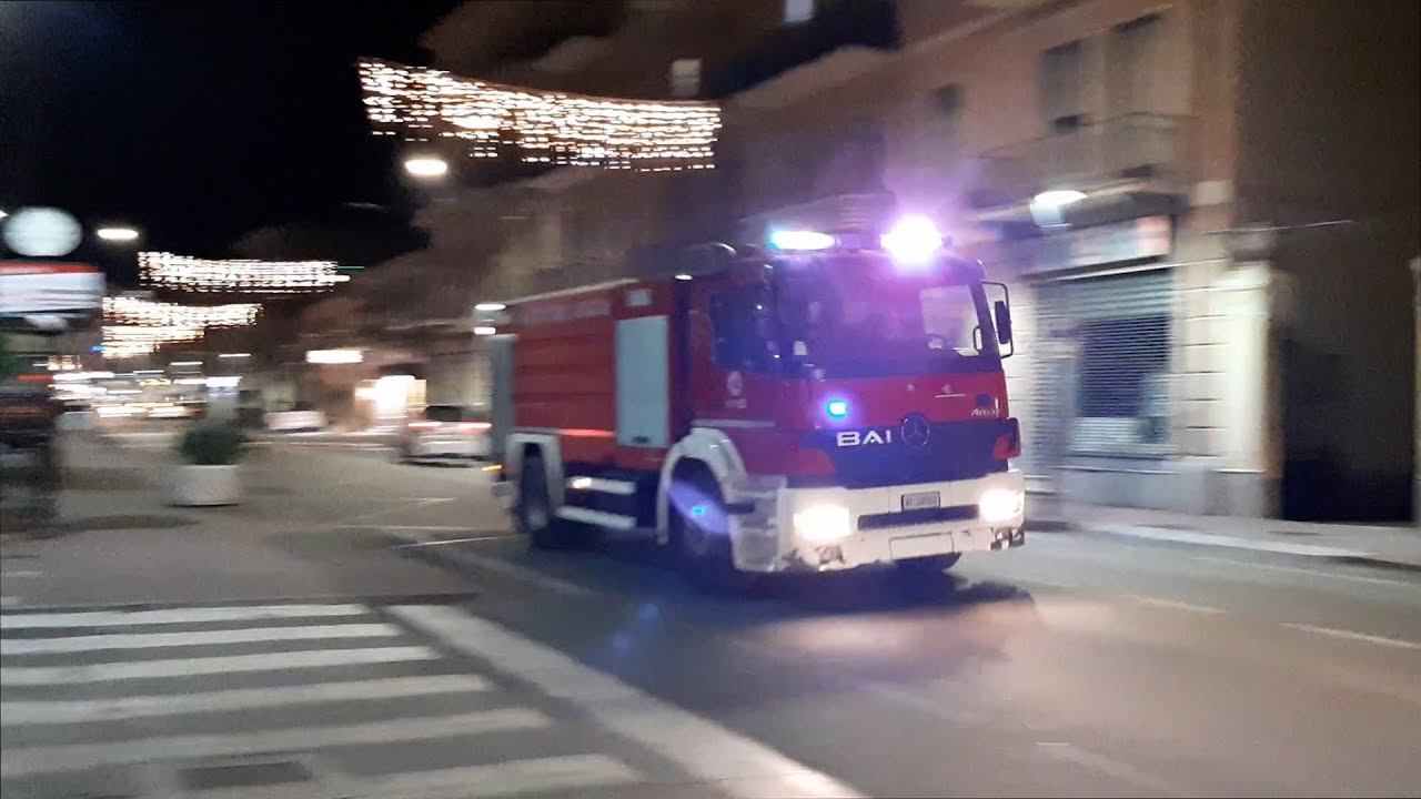 APS + AIB + ABP dei Vigili del Fuoco in sirena!