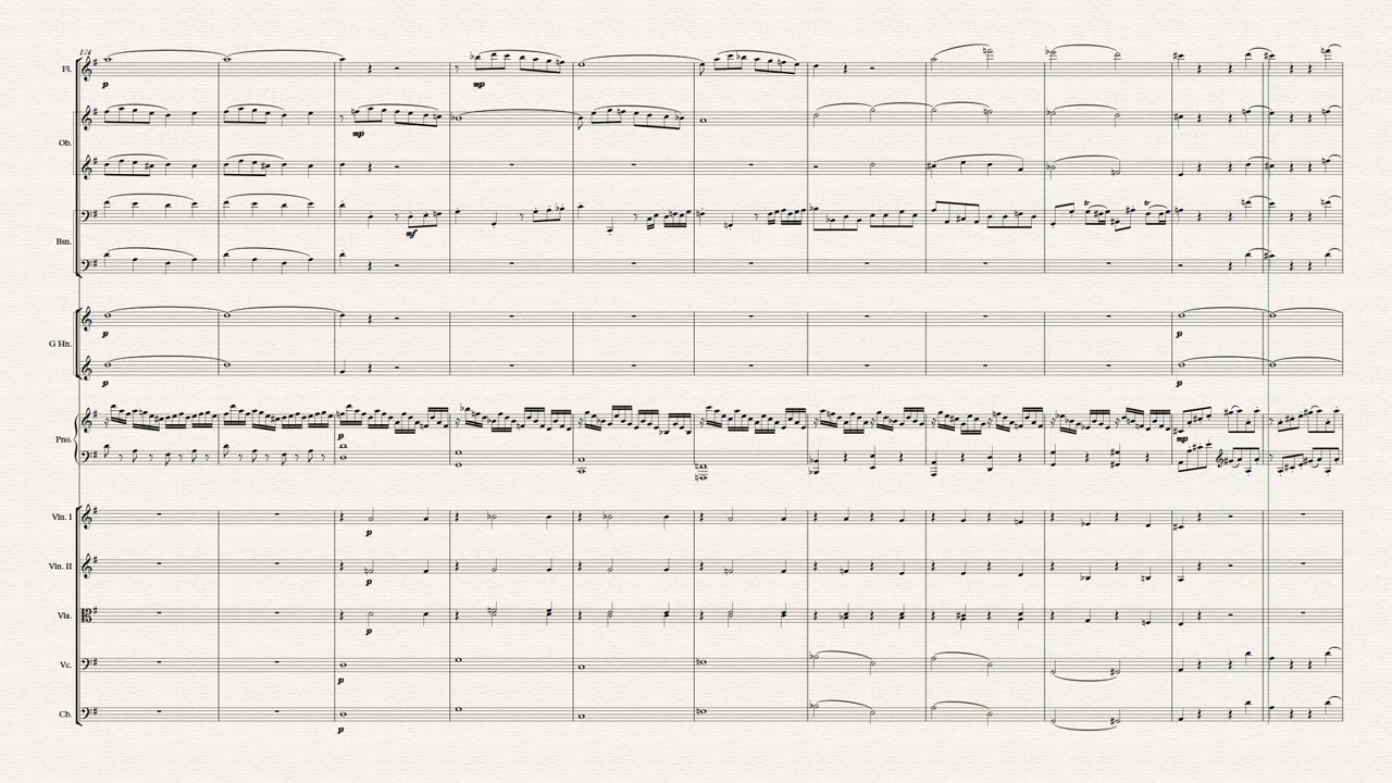 Mozart : Piano Concerto No. 17 - I (NOTE PERFORMER 5 & Sibelius8 )