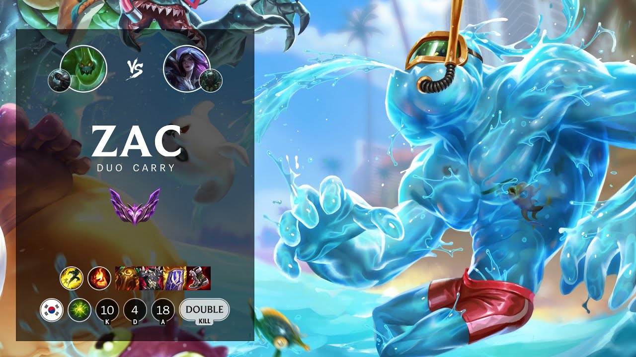 Zac Bot vs Kai'Sa - KR Master Patch 12.12
