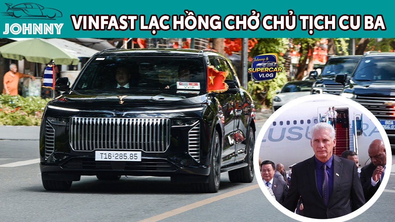 Khoảnh khắc tự hào - Chủ Tịch Cu Ba thăm Việt Nam được đón bằng Lạc Hồng 900 LX do VinFast sản xuất