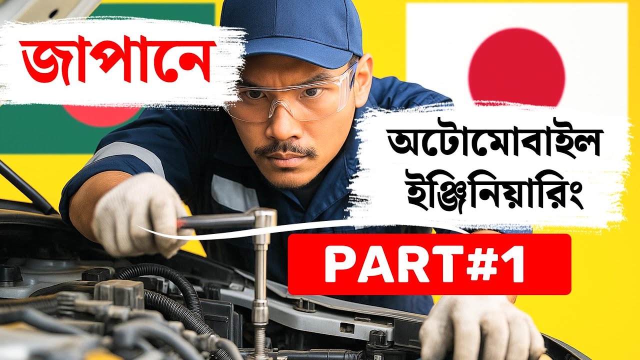 জাপানে অটোমোবাইল ইঞ্জিনিয়ারিং পড়ার স্টেপ বাই স্টেপ A to Z গাইড | Automobile Engineering | Part-01
