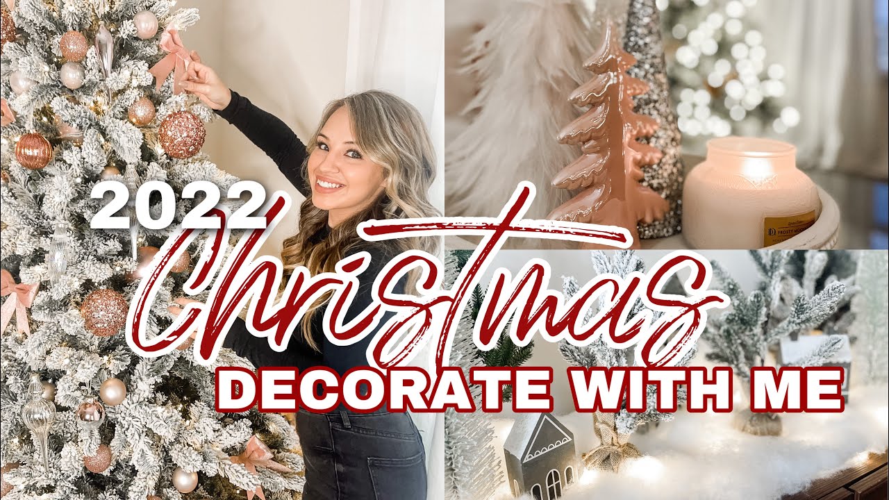 NEW 2022 CHRISTMAS DECORATE WITH ME // DECORATING FOR CHRISTMAS // COZY CHRISTMAS DECOR