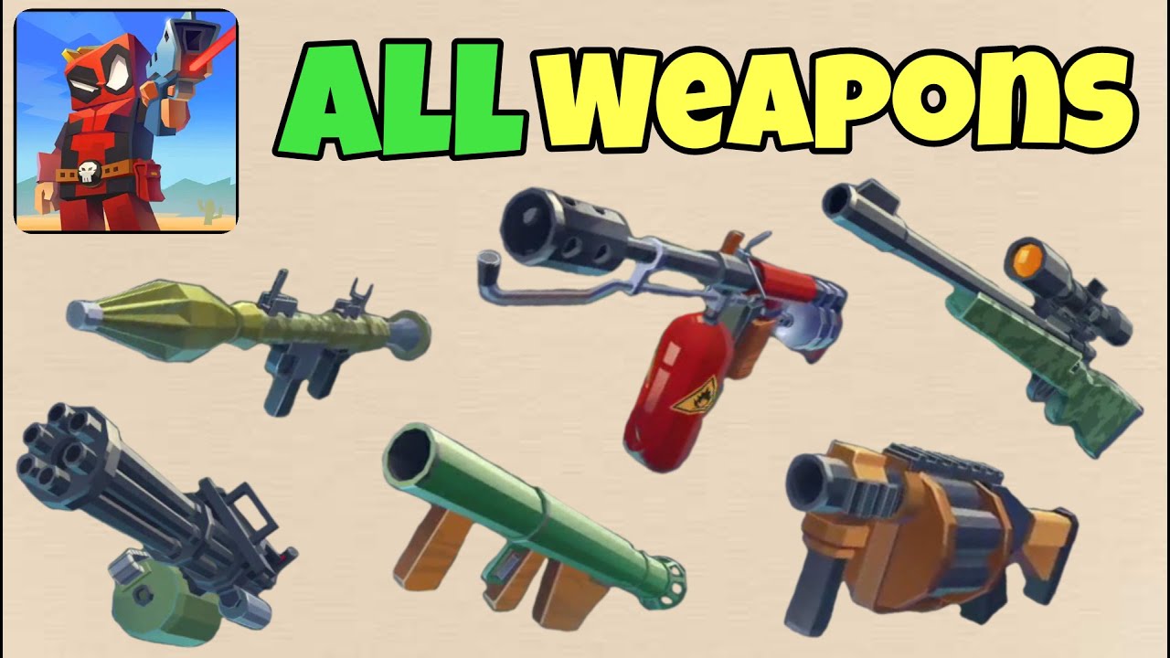 Pixel Combat: Zombie Strike - All Weapons Full Unlocked - Gameplay Walkthrough Part 3 (Android, iOS)