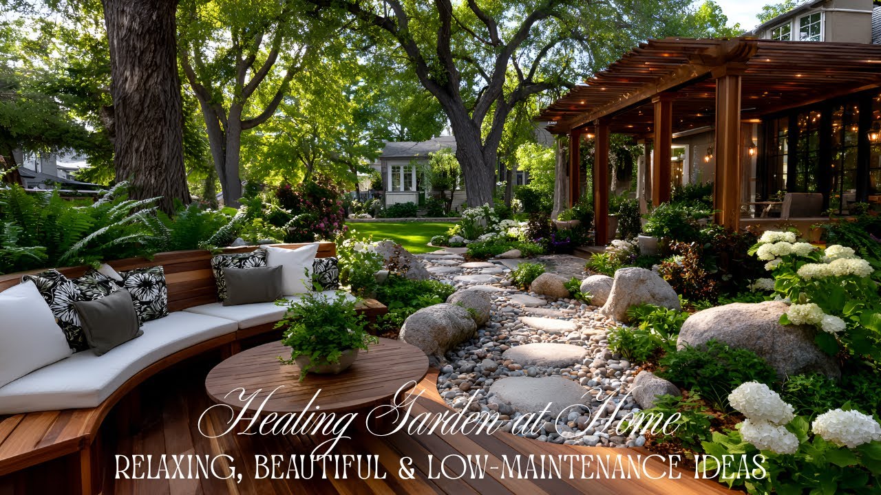 Healing Garden Design for Home: Relaxing, Beautiful, and Easy-Care Garden Ideas