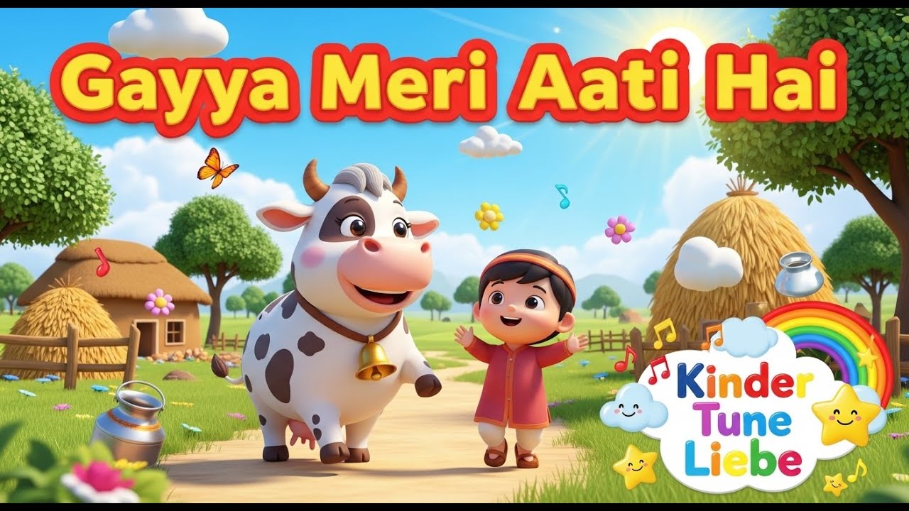 Gaiya meri gaiya hindi rhymes | Cow song | Ount,Gai, Bakra, Bail | Kids Islamic Cartoon & Rhymes
