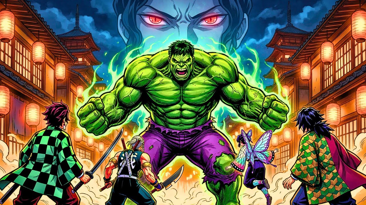 What If HULK Entered The DEMON SLAYER Universe?