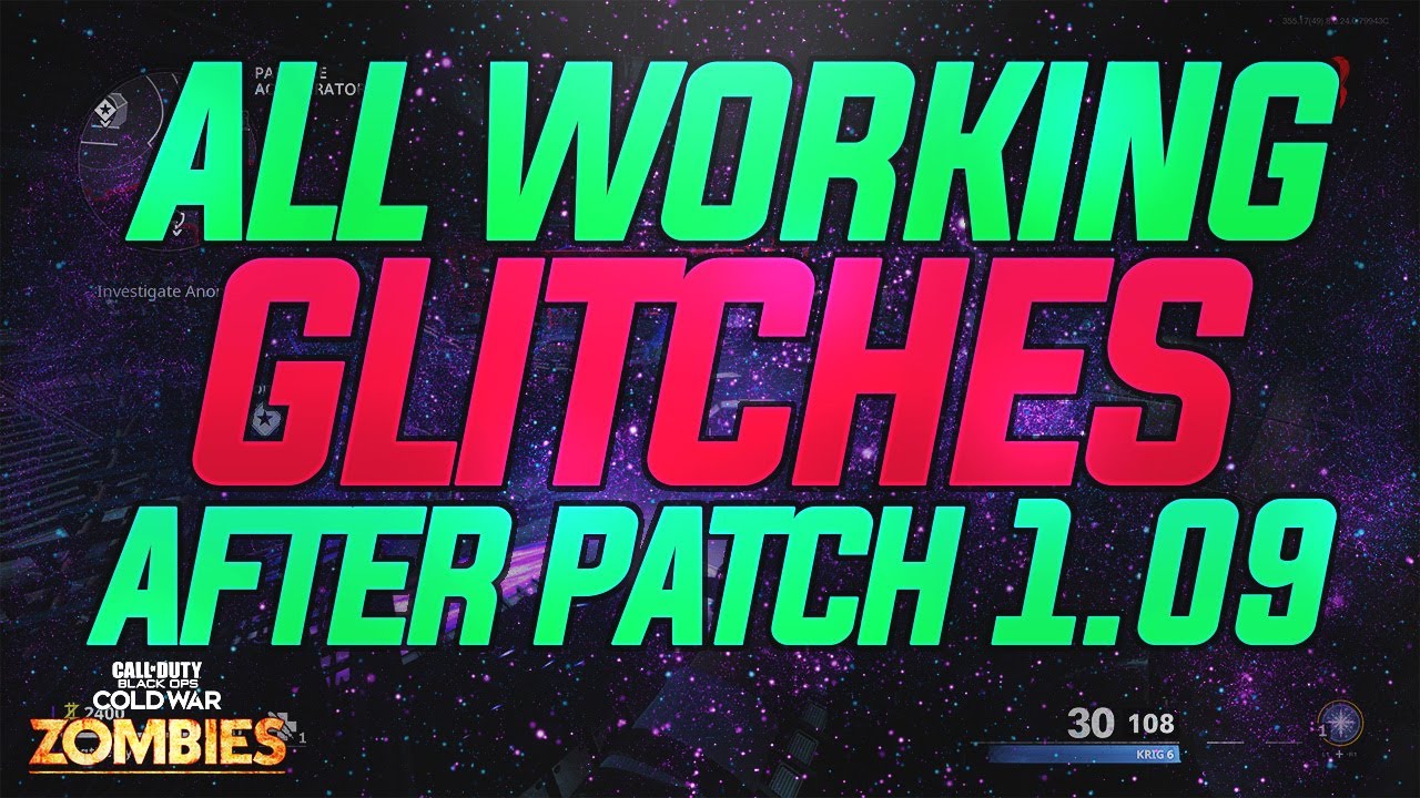 ALL WORKING COLD WAR ZOMBIES GLITCHES AFTER PATCH 1.09 Under Map, Out Of Map, Pile-Ups Cold War