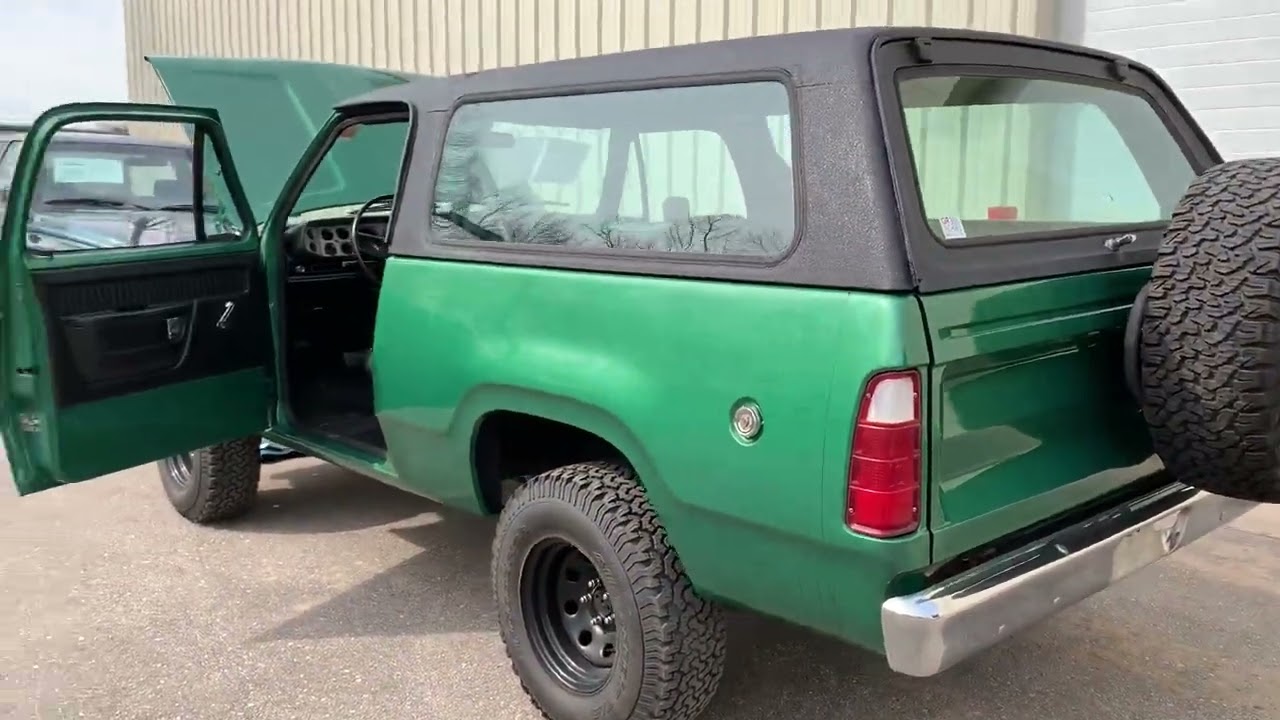 Pre Purchase Inspection 1977 Dodge Ramcharger for sale 440 D code with A/C
